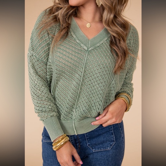 TIMING Daydreaming Sweater - Sage - L - Picture 2 of 10